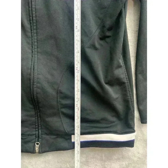 Vintage Air Jordan Jacket Men's Large Black Zipped Logo Jumpan Gray Tag - Picture 4 of 8